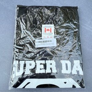 Super Dad Superman Graphic Black T Shirt Size XL NWT